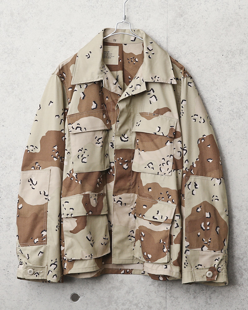 実物 USED 米軍 6Cデザート（チョコチップ）カモ BDUジャケット【キャンペーン対象外】【I】軍服 ミリタリーファッション