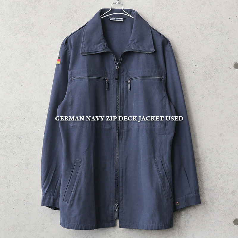 USED ドイツ軍 ジップデッキジャケット 軍服 ミリタリーファッション