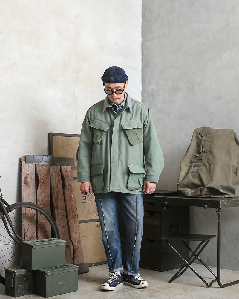 WAIPER.inc 実物 米軍 コットンサテン リメイク ジャングル ...