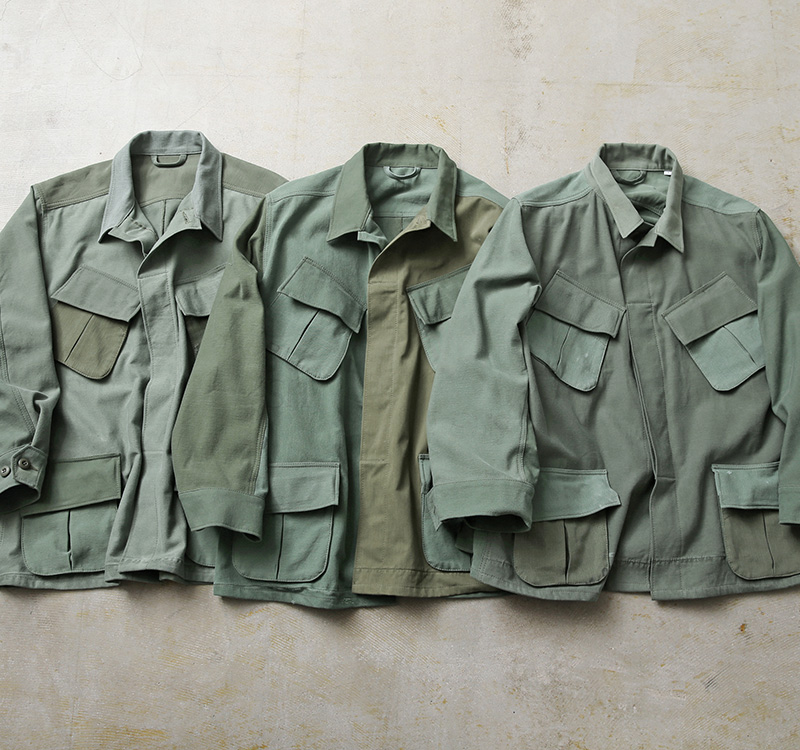 WAIPER.inc 実物 米軍 コットンサテン リメイク ジャングル ...