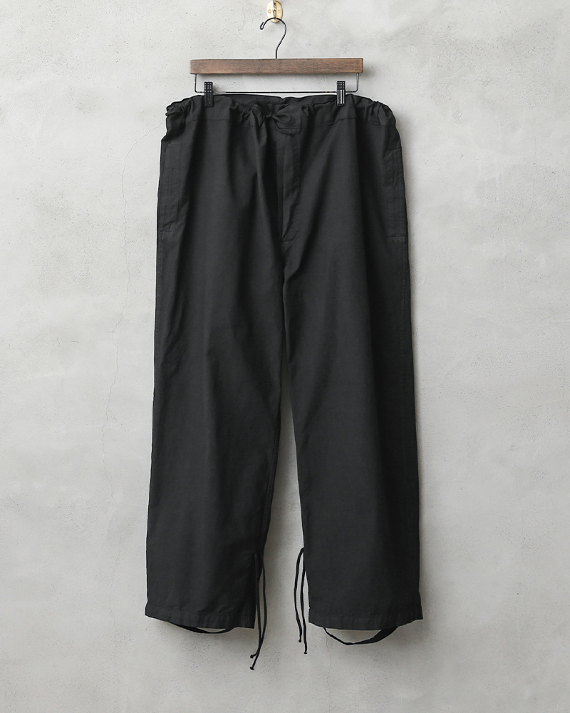 実物 新品 デッドストック イタリア軍 コットン スノーカモ オーバーパンツ BLACK染め【キャンペーン対象外】【I】