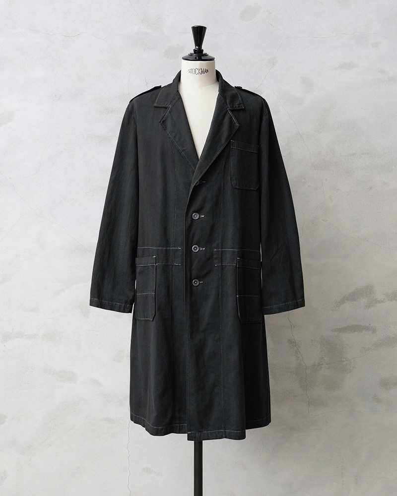 実物 新品 デッドストック オランダ軍 チェンジボタン ワークコート BLACK染め【キャンペーン対象外】【I】ミリタリーファッション 軍服