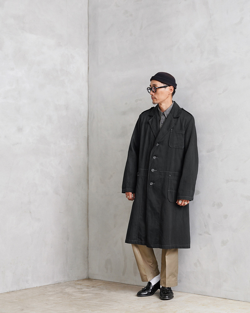実物 新品 デッドストック オランダ軍 チェンジボタン ワークコート BLACK染め【キャンペーン対象外】【I】ミリタリーファッション 軍服