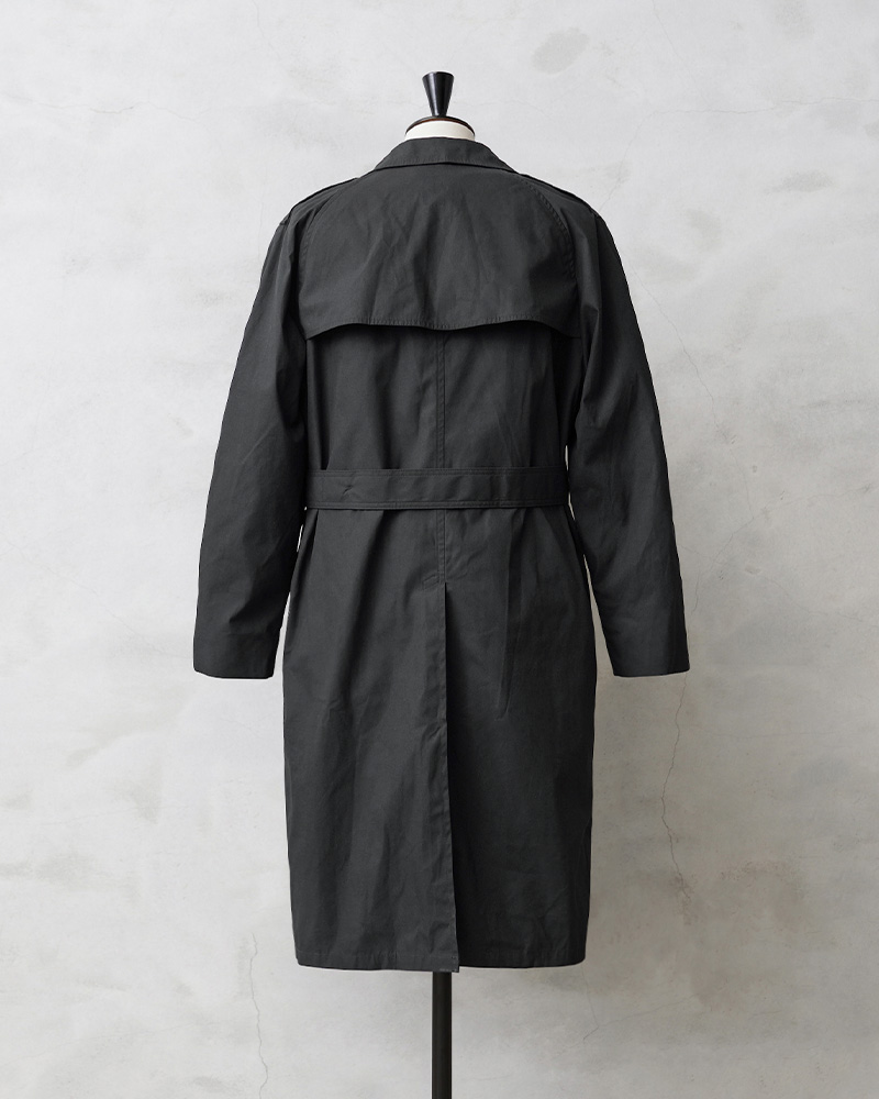 米軍 U.S. NAVY ブラックトレンチコート 米軍放出品 ミリタリー