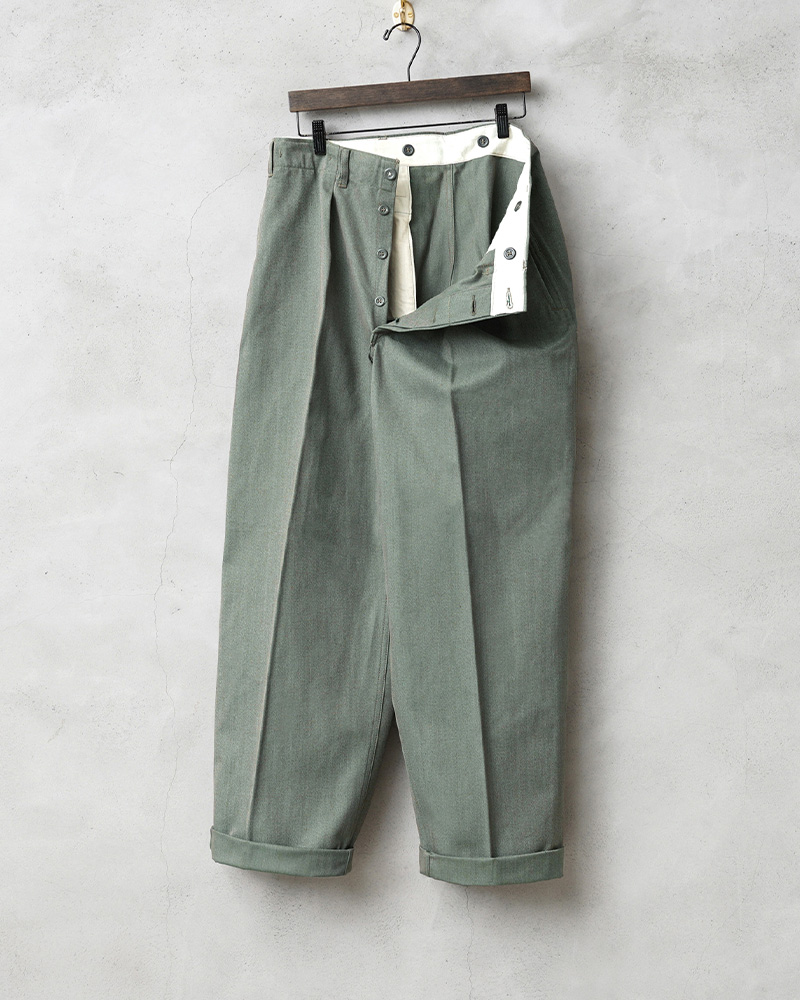 実物 新品 デッドストック スウェーデン軍 プリズナー パンツ