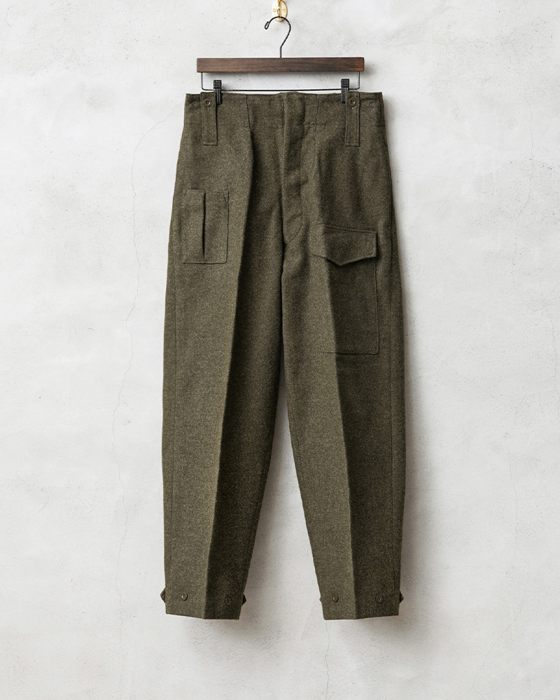 日本産】 ARMY 90s U.S. 【お 50s スノーカモパンツ後染めベージュ