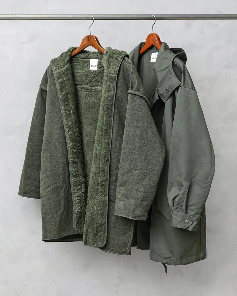 実物 新品 デッドストック フランス軍 F-1 HBT パーカーコート ボア 