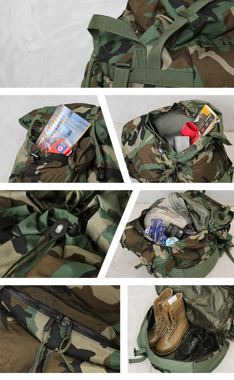 実物 新品 デッドストック 米軍 MCCEB EQUIPMENT バックパック ウッド