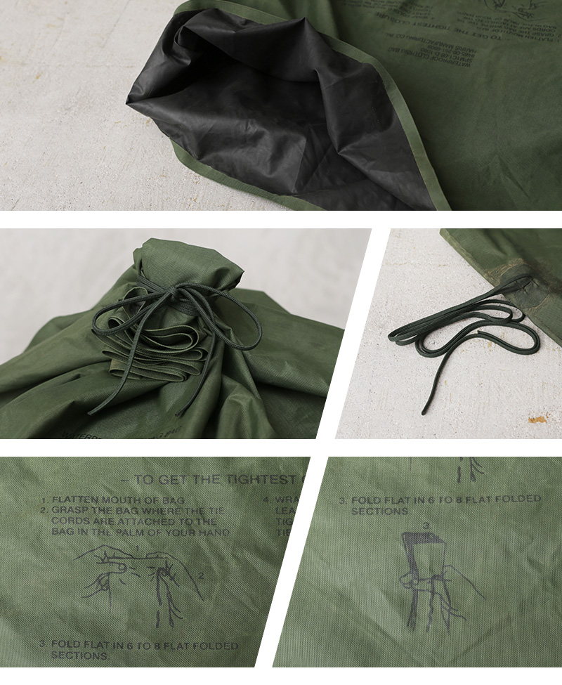 実物 USED 米軍 WATERPROOF CLOTHING BAG（クロージング バッグ