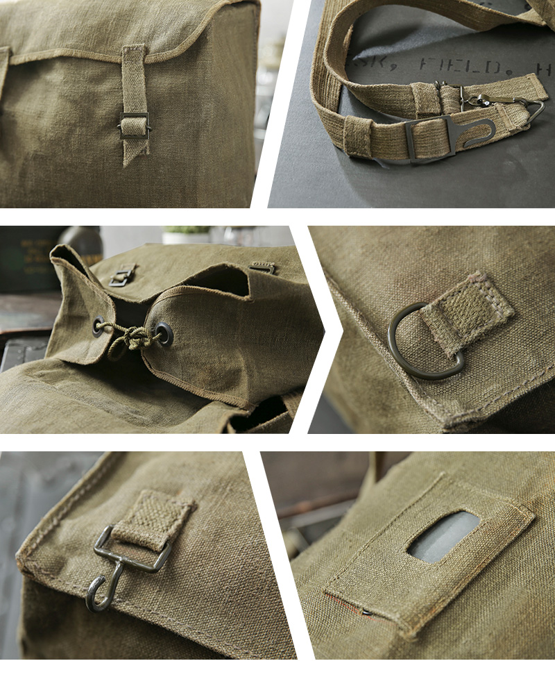 実物 USED イタリア軍 1950~60's VINTAGE キャンバス ブレッド ...
