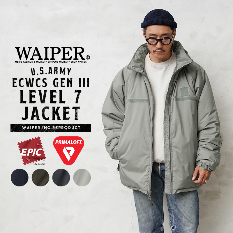 米軍 ECWCS GEN III LEVEL7 PRIMALOFT ジャケット EPIC WAIPER.inc ...