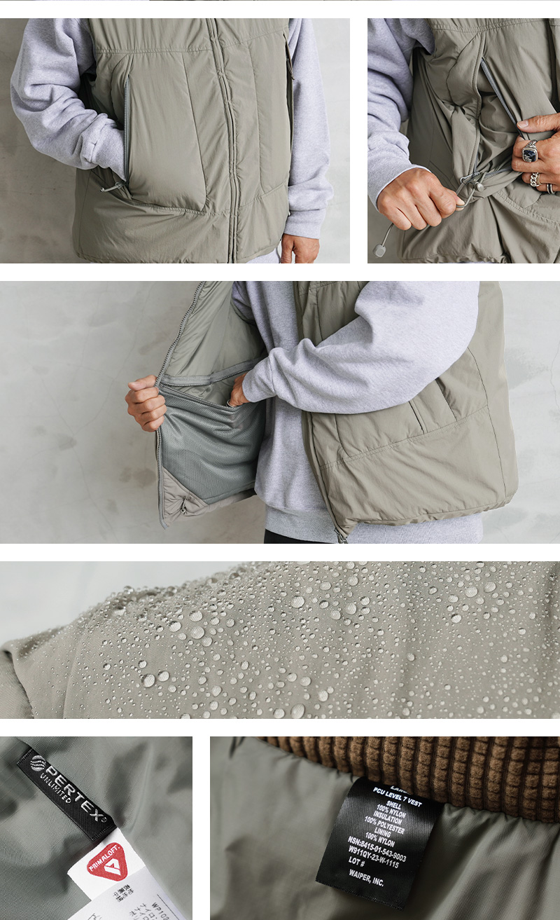 米軍 PCU LEVEL7A PRIMALOFT ベスト PERTEX UNLIMITED WAIPER.inc