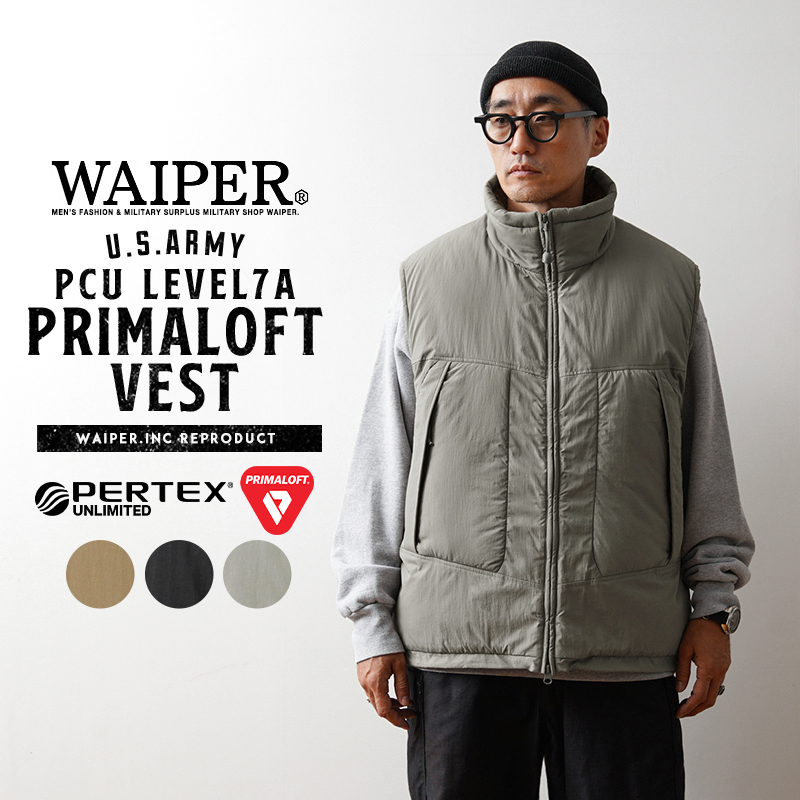 米軍 PCU LEVEL7A PRIMALOFT ベスト PERTEX UNLIMITED WAIPER.inc 