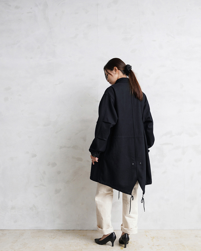 John UNDERCOVER モッズコート フィッシュテールパーカー 黒 2 John UNDERCOVER モッズコート フィッシュテールパーカー 黒 2