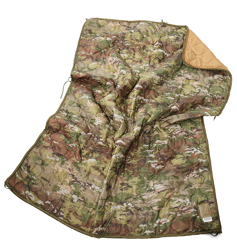 米軍 MIL-SPEC ZIPPER付き ポンチョライナー MultiCamo