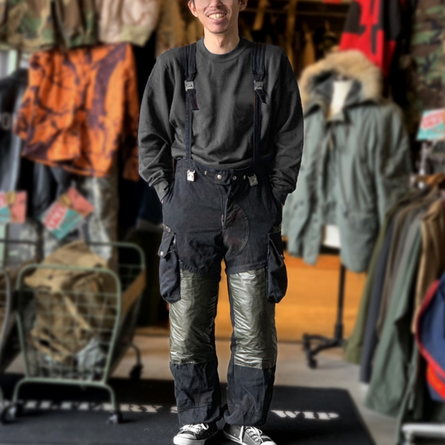 スイス軍 カーゴパンツ サルエル ギミック ドローコード付き