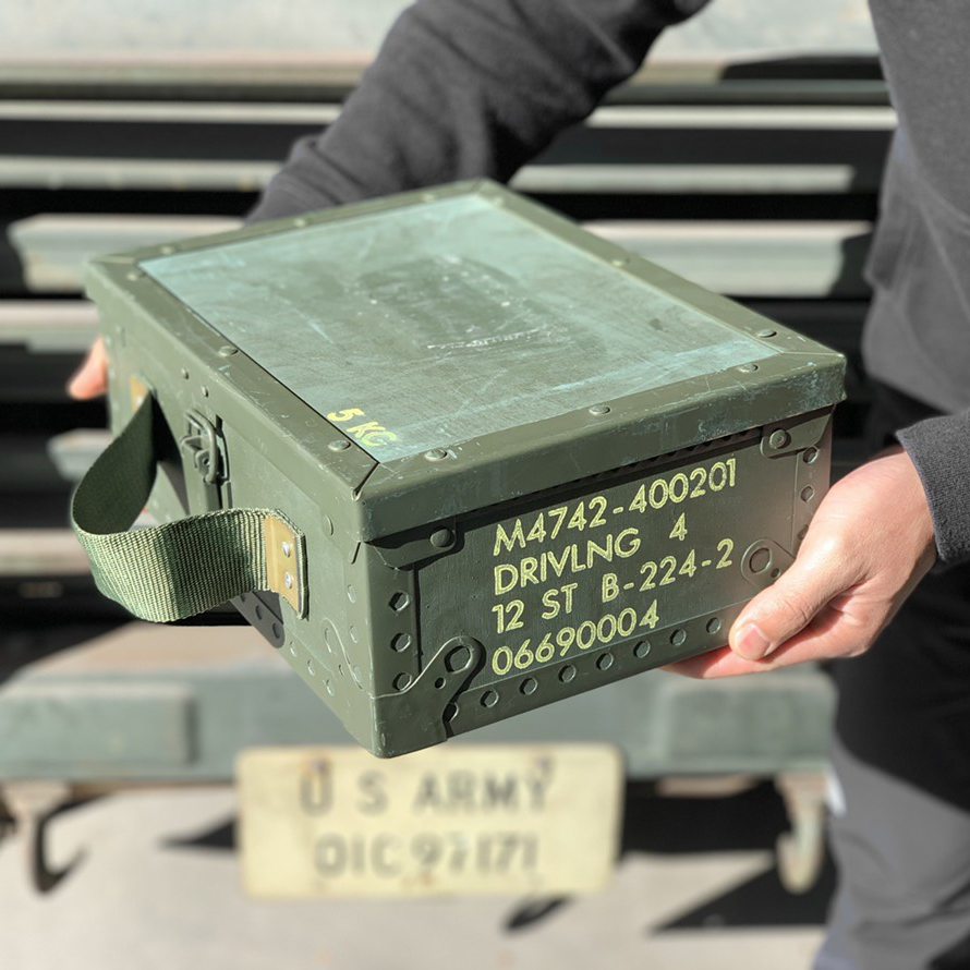 スウェーデン軍 アミニッション ウッドボックス 軍放出品